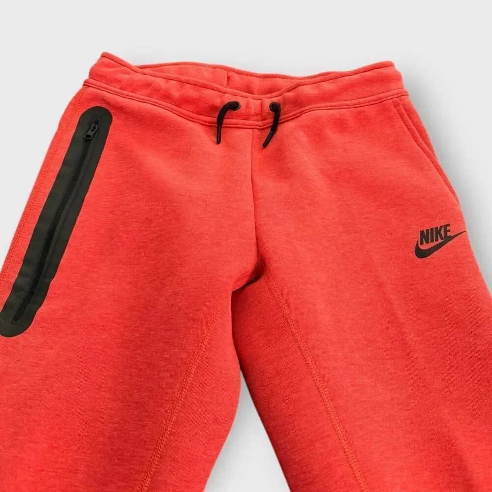 Nike Sportswear Tech Fleece University Red Sweatpants Joggers Big Kids size S+